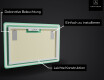 Abgerundeter Badspiegel mit LED Beleuchtung L67 #3