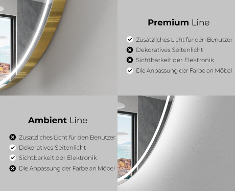 Unregelmäßige dekorativer spiegel Flur modern E223 #2