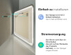 Abgerundeter Badspiegel mit LED Beleuchtung L142 #10