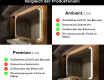 Abgerundeter Badspiegel mit LED Beleuchtung L144 #2