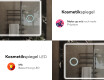 Abgerundeter Badspiegel mit LED Beleuchtung L147 #8